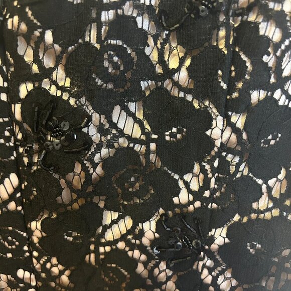 Women’s Y2K Whimsigoth Floral Lace Midi Dress Sz 20 Romantic Cocktail Witchy - Picture 7 of 8